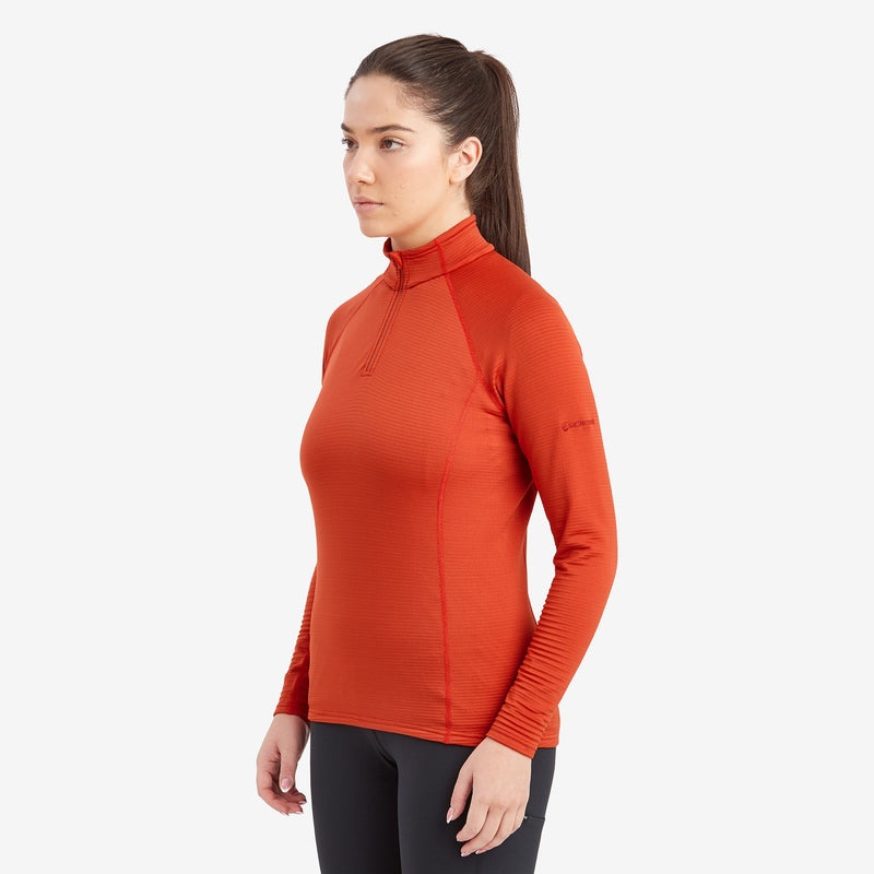 Montane Protium Lite Pull On Fleece Sweatshirts Dame Orange | 8610352-DX