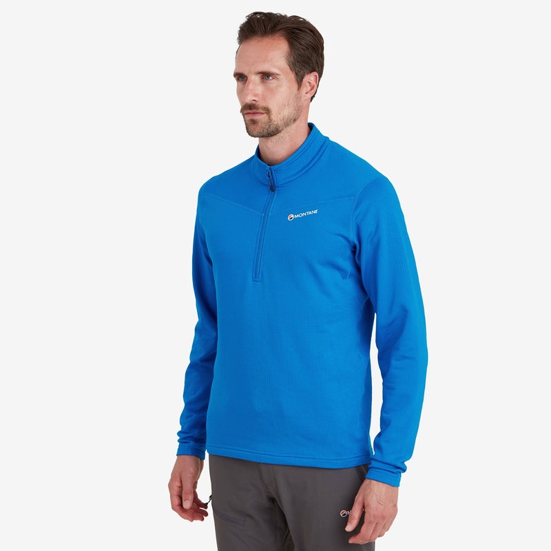 Montane Protium Pull On Fleece Sweatshirts Herre Blå | 3485962-PB