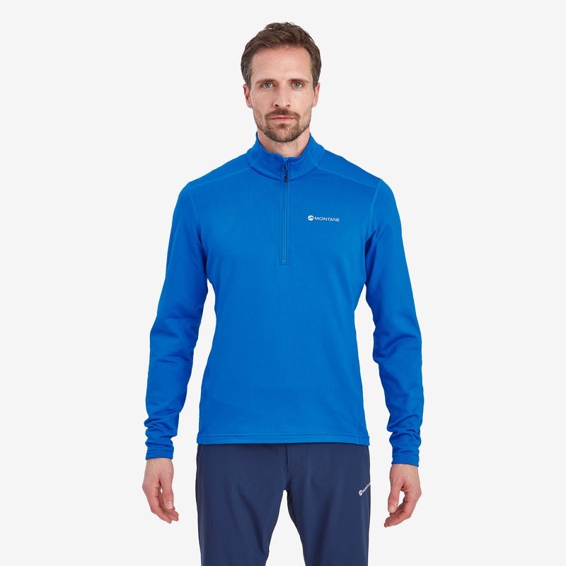 Montane Protium Pull On Fleece Sweatshirts Herre Blå | 3485962-PB