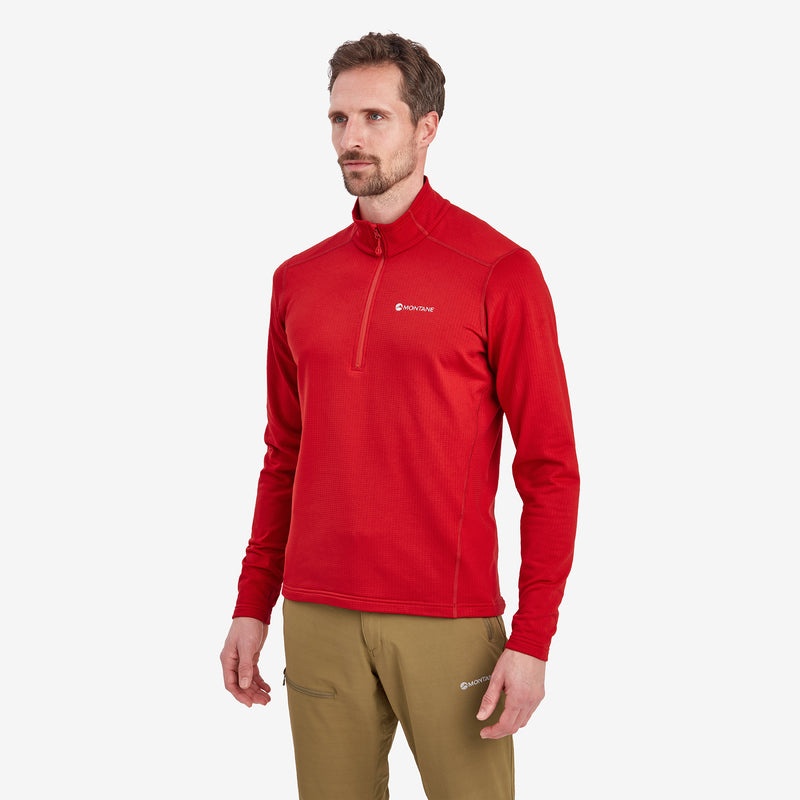 Montane Protium Pull On Fleece Sweatshirts Herre Rød | 0469328-DV