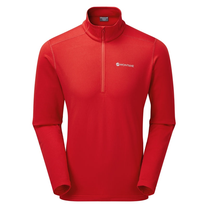 Montane Protium Pull On Fleece Sweatshirts Herre Rød | 0469328-DV