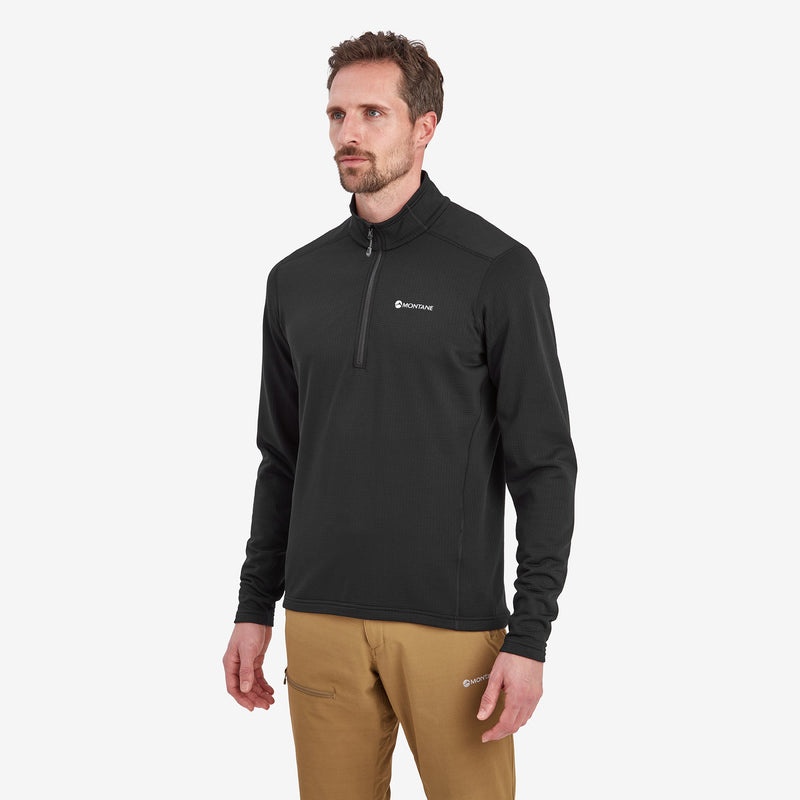 Montane Protium Pull On Fleece Sweatshirts Herre Sort | 1975803-OE