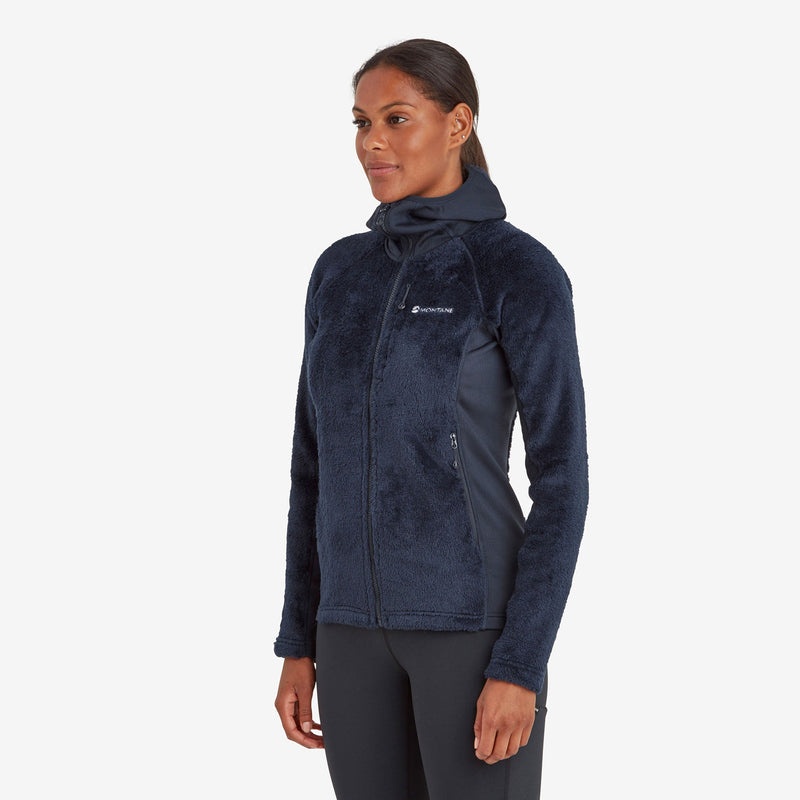 Montane Protium XPD Hætte Fleece Jakker Dame Mørkeblå | 4267503-WN