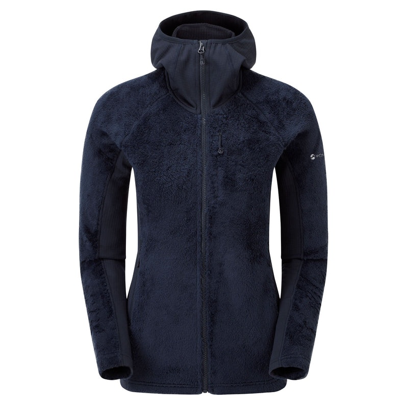 Montane Protium XPD Hætte Fleece Jakker Dame Mørkeblå | 4267503-WN