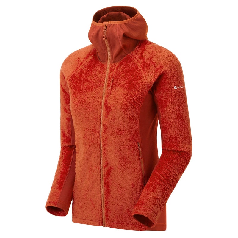 Montane Protium XPD Hætte Fleece Jakker Dame Orange | 1754082-LX