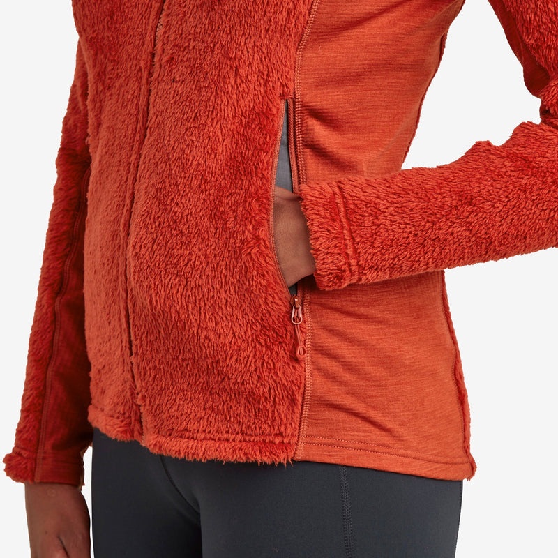 Montane Protium XPD Hætte Fleece Jakker Dame Orange | 1754082-LX