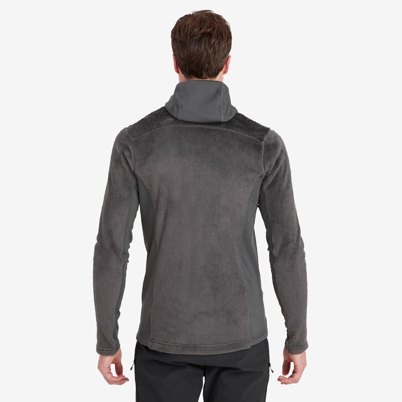 Montane Protium XPD Hætte Fleece Jakker Herre Mørkegrå | 6492378-EK