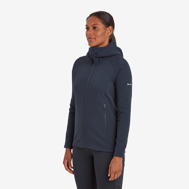 Montane Protium XT Hætte Fleece Jakker Dame Mørkeblå | 7054968-SL