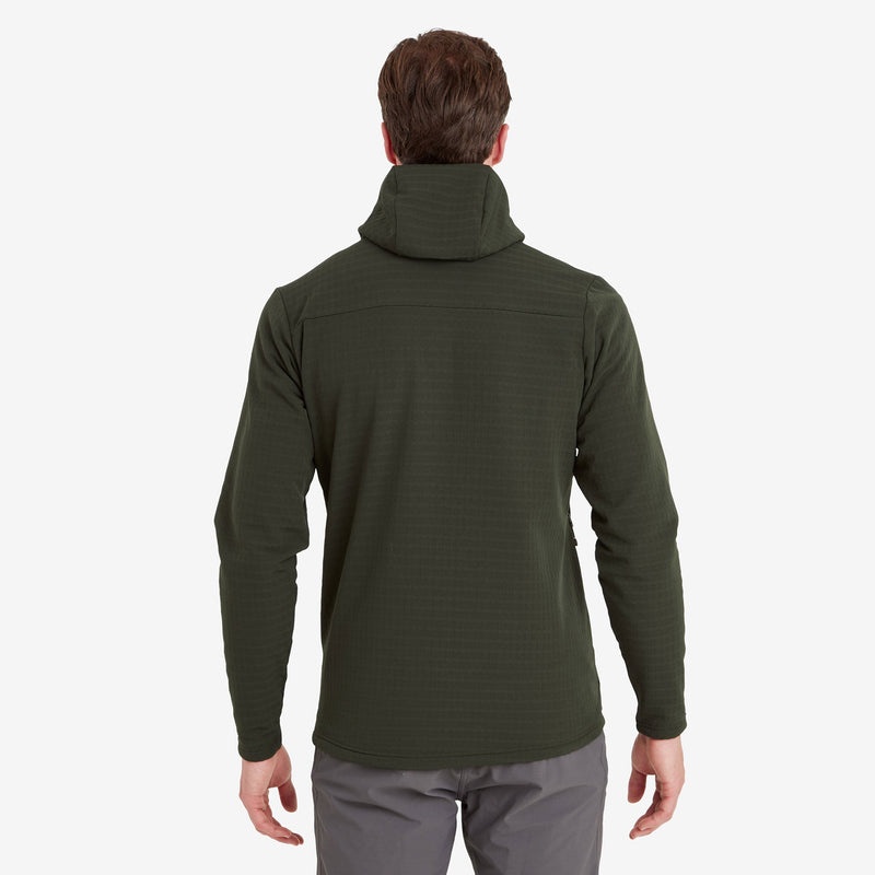 Montane Protium XT Hætte Fleece Jakker Herre Mørkegrøn | 1294650-YT