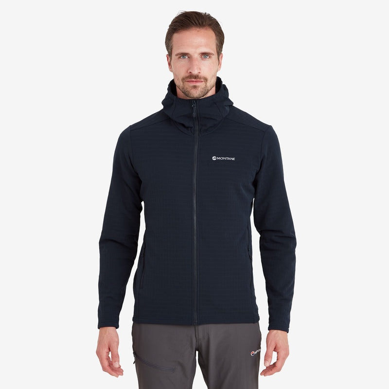 Montane Protium XT Hætte Fleece Jakker Herre Mørkeblå | 5263409-JF