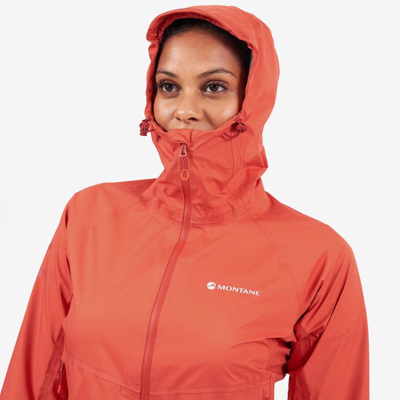 Montane Spine Regnjakke Dame Koral | 8329410-RB