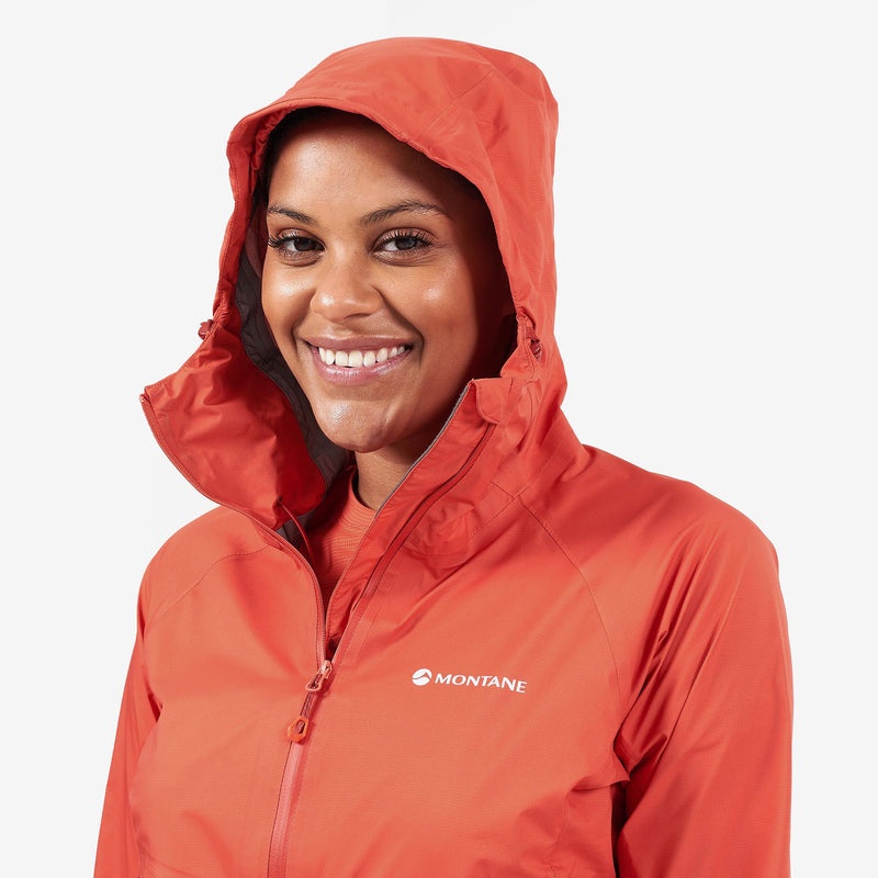 Montane Spine Regnjakke Dame Koral | 8329410-RB