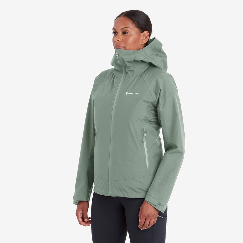 Montane Spirit Regnjakke Dame Grøn | 4179605-DT