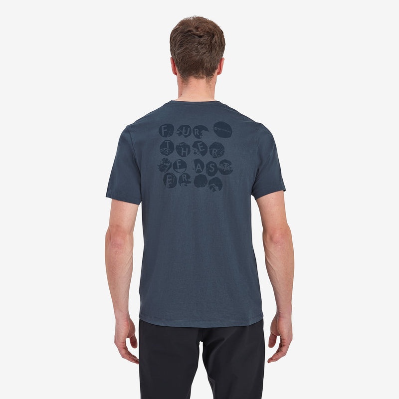 Montane Transpose T-Shirt Herre Blå | 3627815-EA