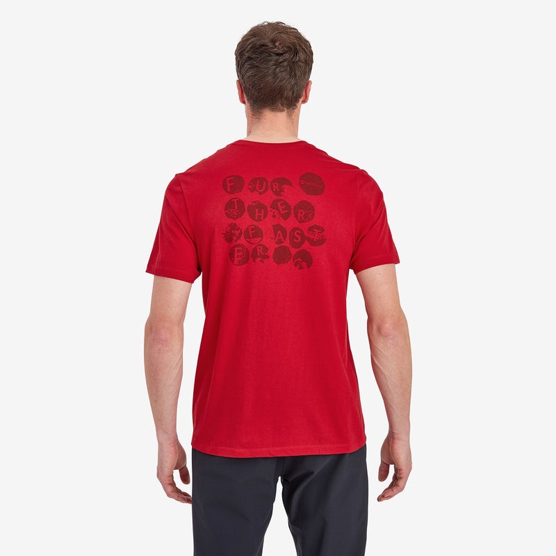 Montane Transpose T-Shirt Herre Rød | 1508479-IT