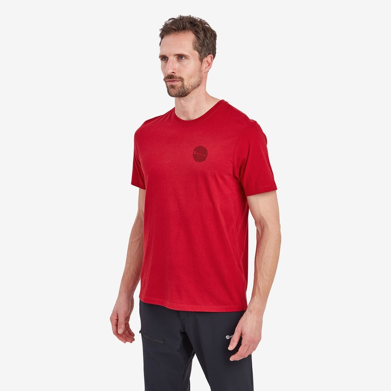 Montane Transpose T-Shirt Herre Rød | 1508479-IT