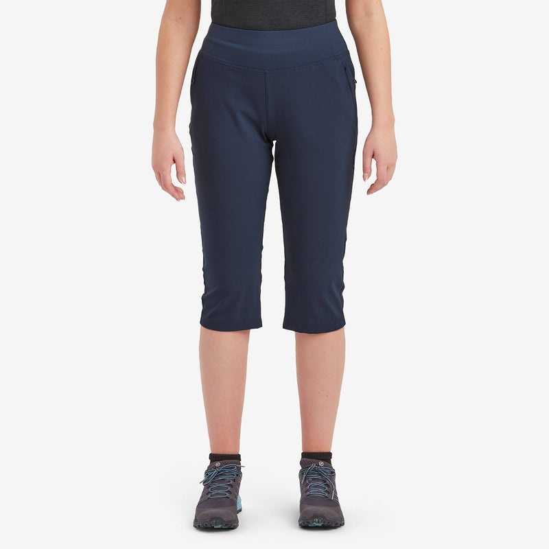 Montane Tucana Lite Stretch Capri 3/4 Leggings Dame Mørkeblå | 7289064-TR