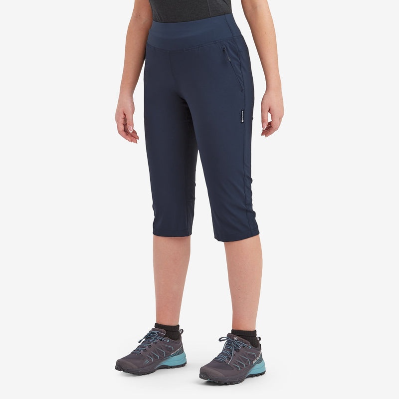 Montane Tucana Lite Stretch Capri 3/4 Leggings Dame Mørkeblå | 7289064-TR